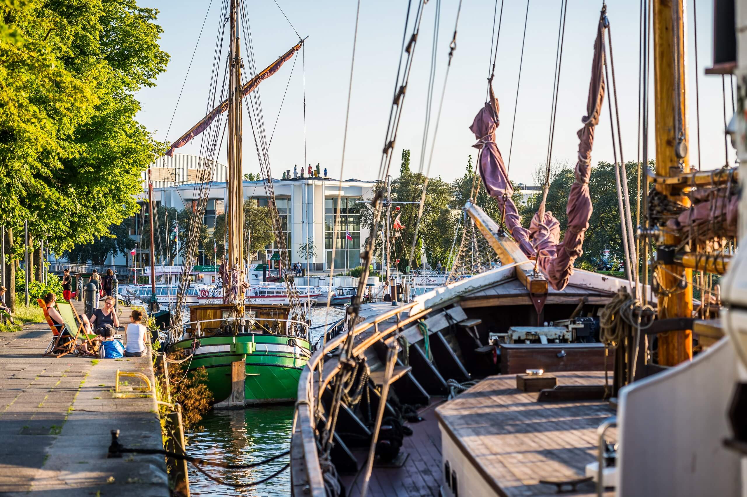 Museumshafen mit Traditionssegler