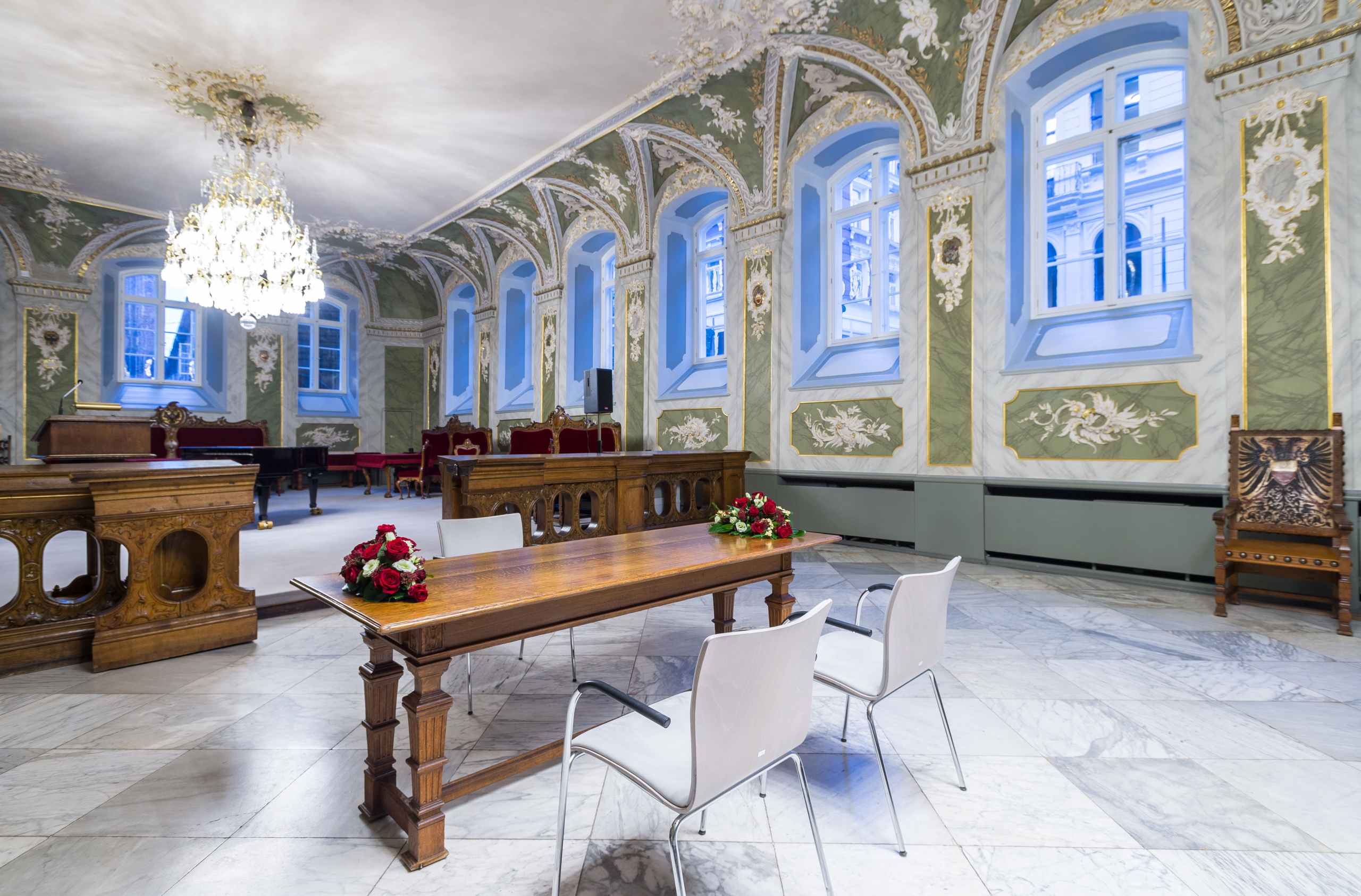 Der Audienzsaal im Lübecker Rathaus