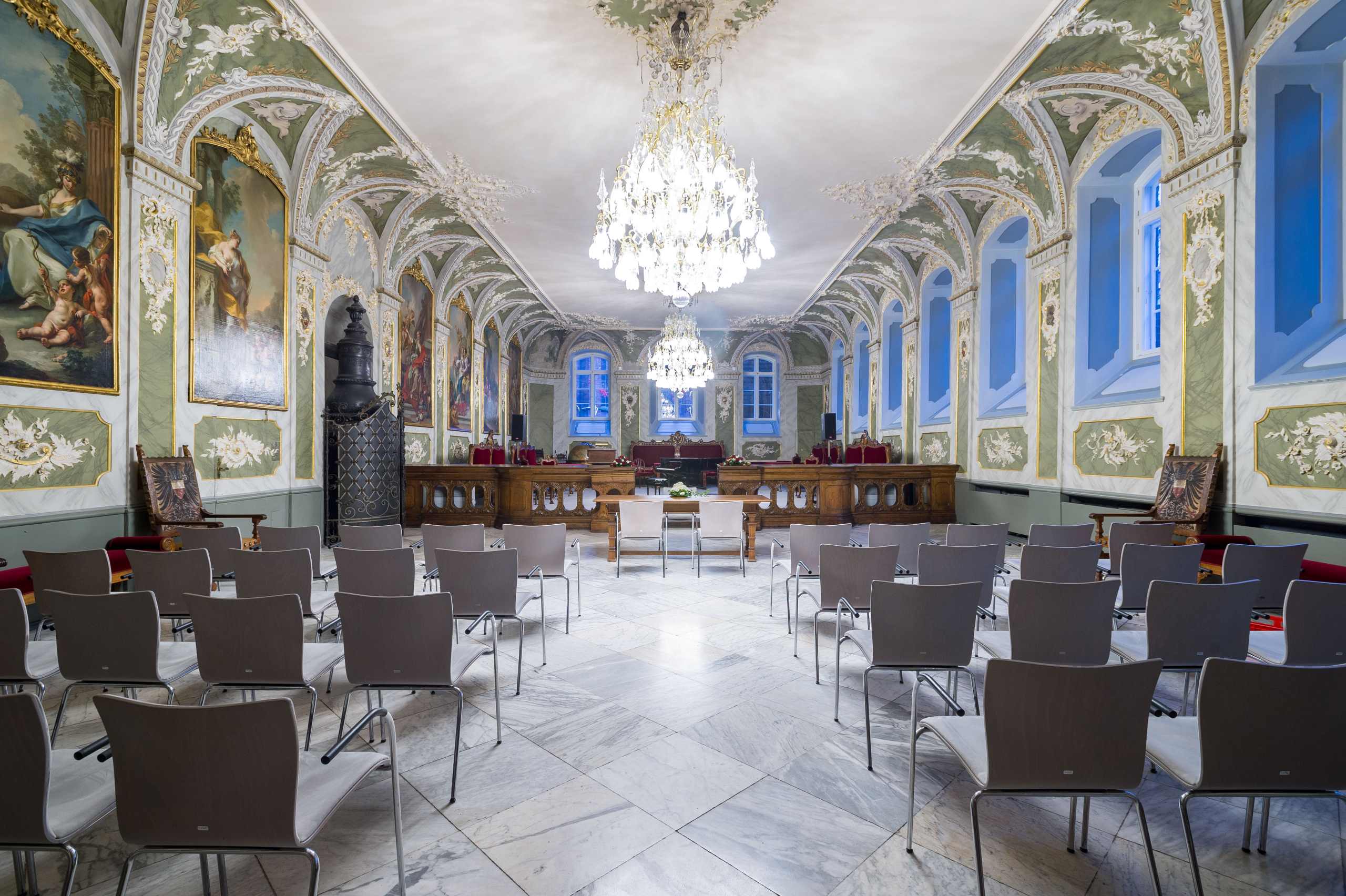 Der Audienzsaal im Lübecker Rathaus