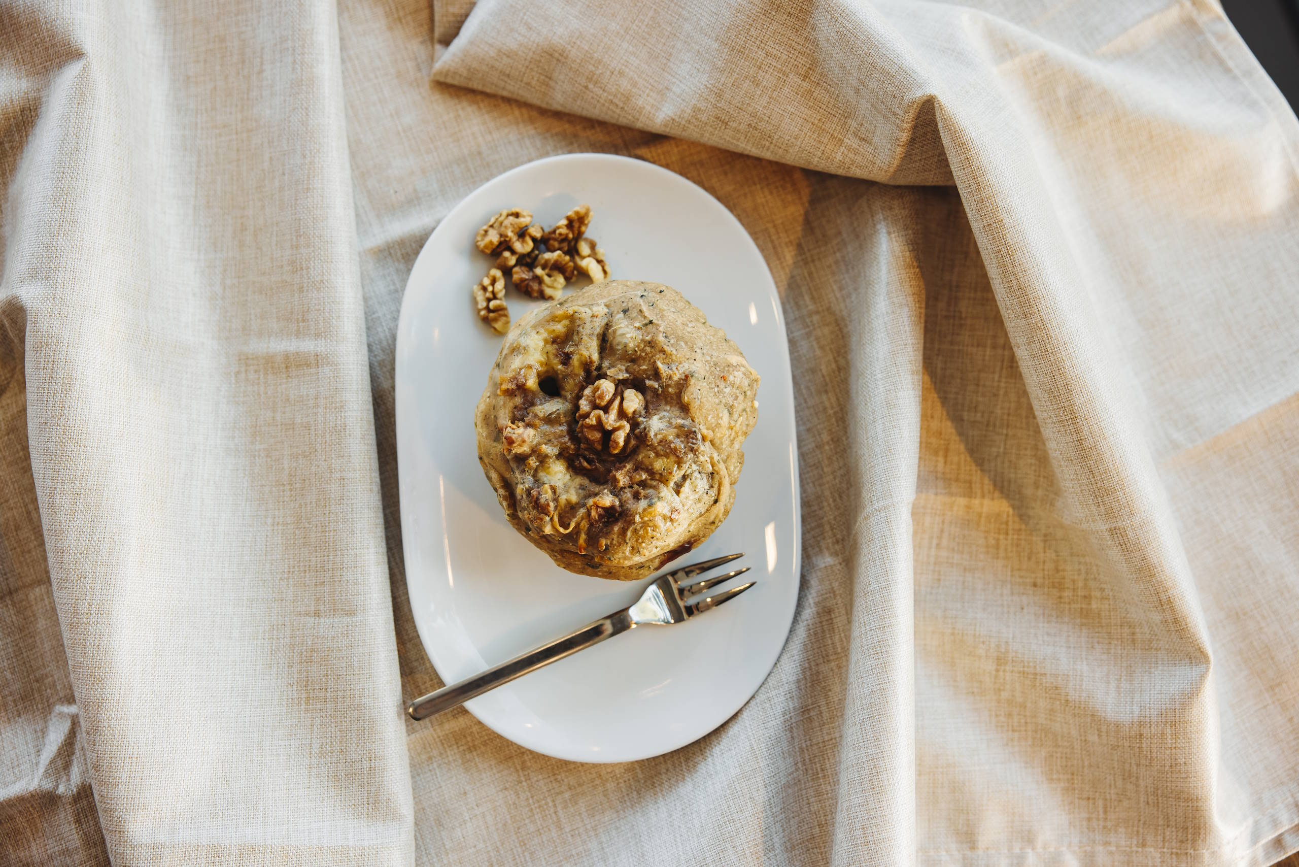 Gorgonzola Walnuss Schnecke im Lübecker Schneckenhaus.